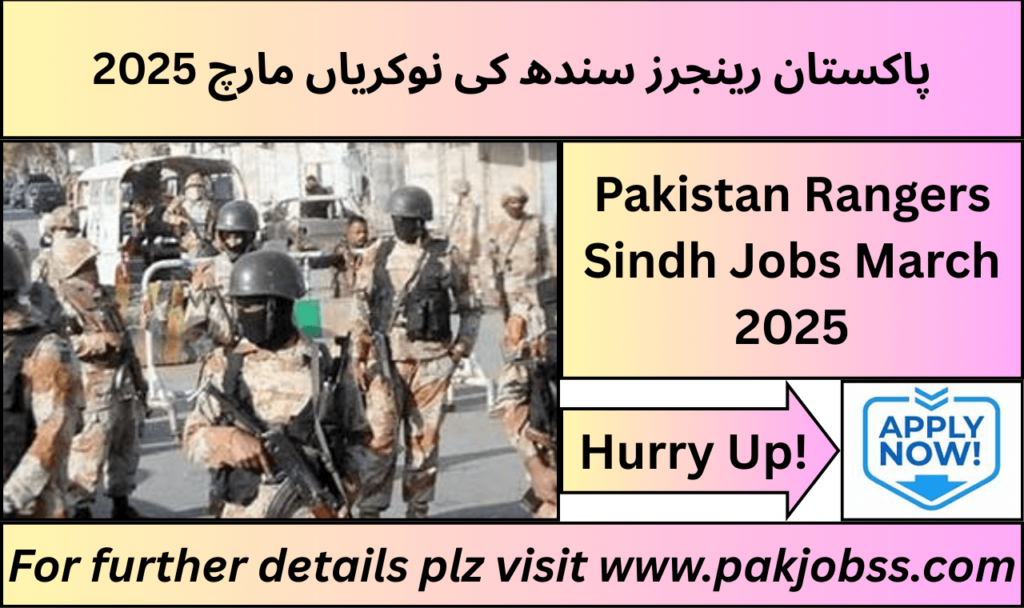 Pakistan Rangers Sindh Jobs March 2025 - Apply Now for Latest Medical Staff Vacancies